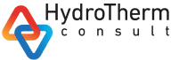 HydroTherm - Experte für Planungsleistungen und Felduntersuchungen in den Bereichen Geothermie, Hydrogeologie und Umweltgeologie Logo schwarz